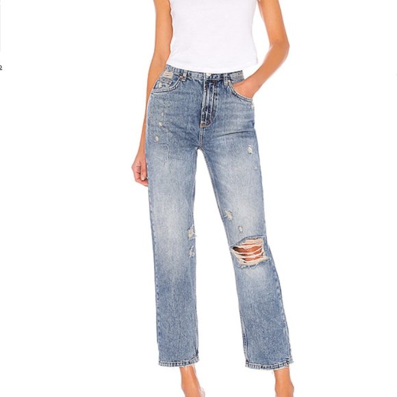 Free People Dakota Straight Leg Jean NWOT - Picture 2 of 5